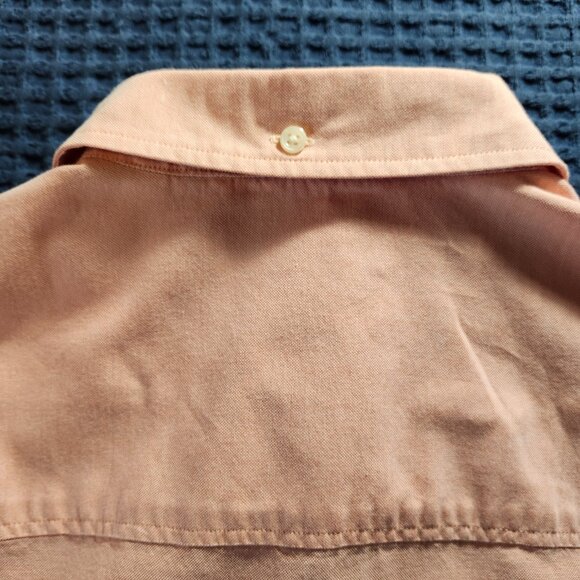 Jack&Jones Premium Men's Cotton Short-Sleeve Button-Down Shirt L Peach/colar - Picture 3 of 8